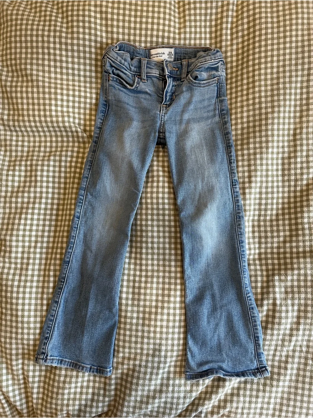 Abercrombie kids low rise bootcut jeans